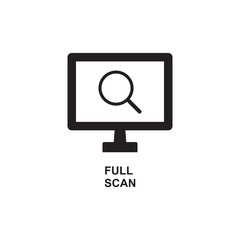 FULL SCAN ICON , SCANNING ICON