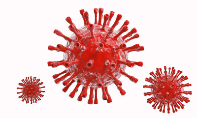 3d illustration of a Covid 19 Virus
