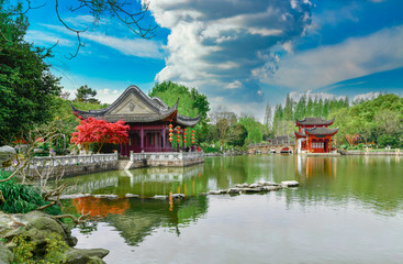 Landscape of Grand View Garden in Shanghai, China