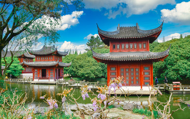 Landscape of Grand View Garden in Shanghai, China