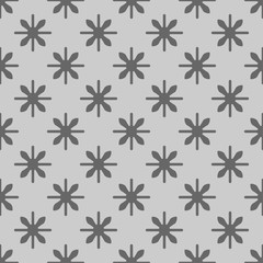 seamless abstract pattern in monochrome background. Geometrical ornamental vector pattern in white and grey textures.