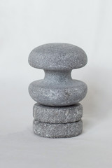 Still life of massage stones