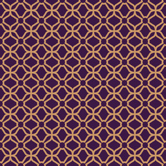 seamless abstract pattern in linear monochrome background. Geometrical ornamental vector pattern in purple and orange textures.