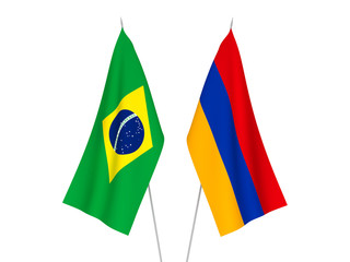Brazil and Armenia flags