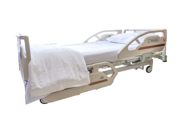 Patient bed in the hospital with clipping path