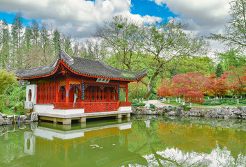 Naklejka premium Landscape of Grand View Garden in Shanghai, China