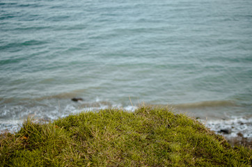 Klippe, Sicht nach unten auf das Meer