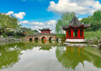 Landscape of Grand View Garden in Shanghai, China