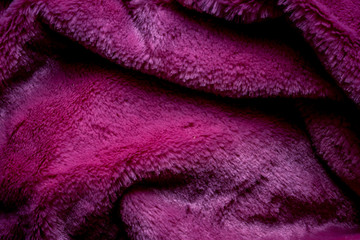 Fototapeta na wymiar Soft blanket textile texture background for design