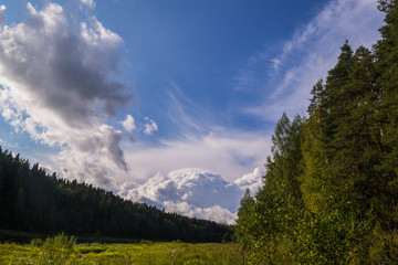 Сlouds over the mountains