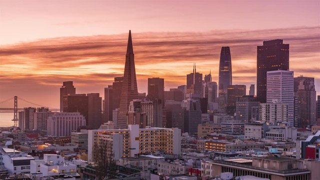 San Francisco Sunrise Timelapse