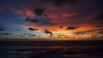Fototapeta na wymiar sunset over the sea , Phuket , Thailand