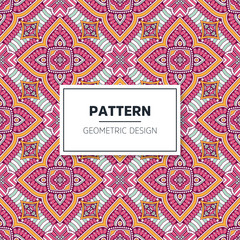Seamless mandala islamic pattern. Vintage elements