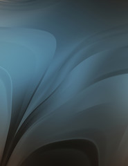 Fluid abstract background with colorful gradient. 2D illustration of modern movement.