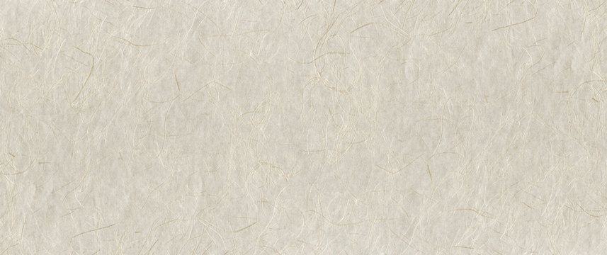 Natural Japanese Recycled Paper Texture. Banner Background