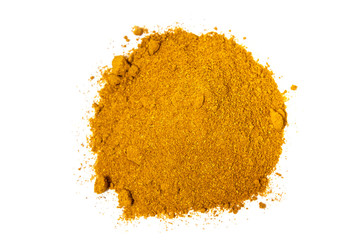 Pile of Chiken Masala Powder white background
