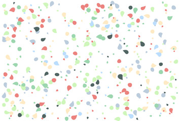 Colorful polka dots vector. with shapes colorful background. Random shapes of small and large scale lovely sweet. suitable use as templates wedding, fabric, wallpapers.
