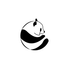 Panda logo design concept, vector illustration
