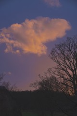 cloud in sunset