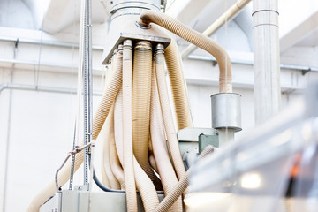 wood industry concept perspective clean isolated detail ventilation sistem safety system health