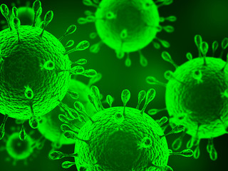 Virus bacteria cells microbe background