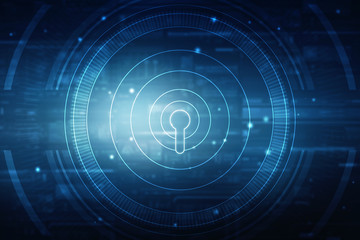 2d illustration technology cyber security