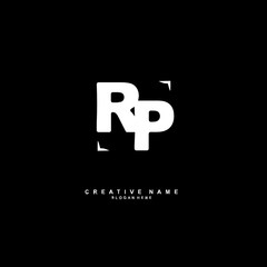 R P RP Initial logo template vector. Letter logo concept