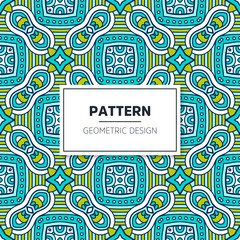 Seamless mandala islamic pattern. Vintage elements
