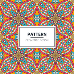 Seamless mandala islamic pattern. Vintage elements