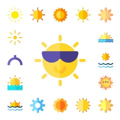 sunset icon set