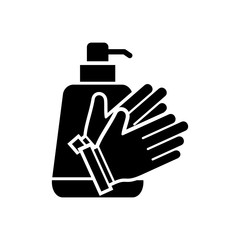 Cleaning Hand Soap Wash icon vector design templates