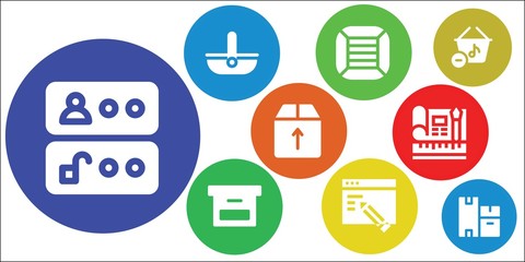 Modern Simple Set of e-commerce Vector filled Icons