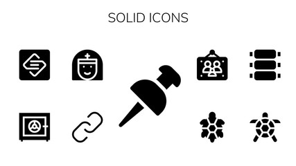 Modern Simple Set of solid Vector filled Icons