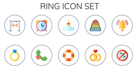 ring icon set