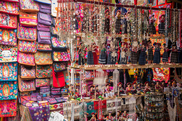 souvenirs at a martket of Chichicastenango