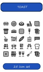 toast icon set