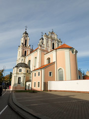 Fototapeta premium St Catherines Church in Vilnius, Lithuania