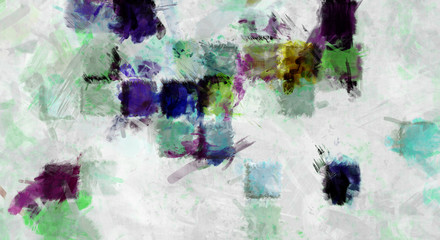 Modern art. Colorful contemporary artwork. Color strokes of paint. Brushstrokes on abstract background. Brush painting.