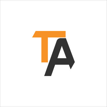 Initial letter ta logo or at logo vector design template