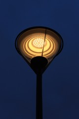 Night. Beautiful lantern lighting. Russia.