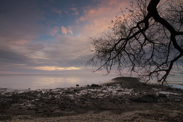 morning at the seaside during sunrise