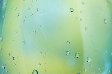 Blue Water Background With Bubbles and Drops	