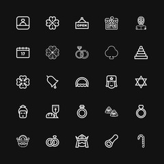 Editable 25 tradition icons for web and mobile