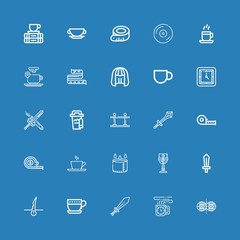 Editable 25 long icons for web and mobile