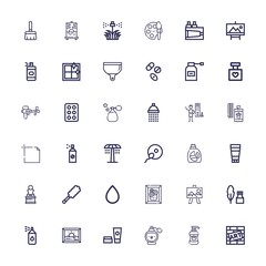 Editable 36 spray icons for web and mobile