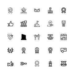 Editable 25 best icons for web and mobile
