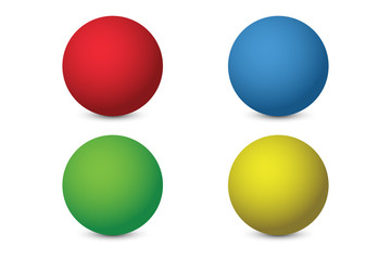 Colorful Ball isolated on white background. Vector