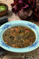 zuppa rustica di verdure miste