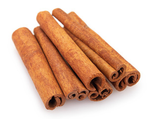 Cinnamon isolated on white background