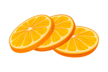 Sliced and Unpeeled Mandarin or Tangerine Fruit Isolated on White Background Vector Illustration